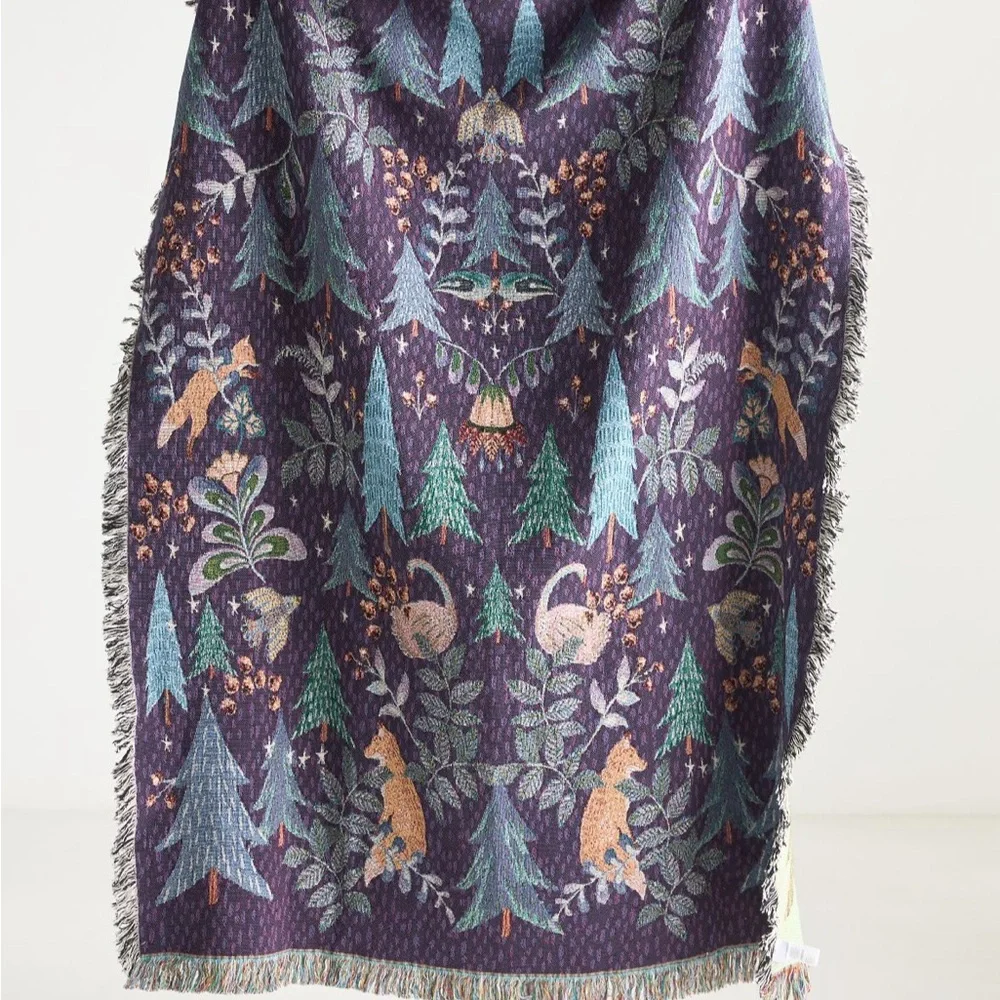 Anthropologie Willa Cotton Woven Throw Blanket	54